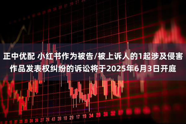 正中优配 小红书作为被告/被上诉人的1起涉及侵害作品发表权纠纷的诉讼将于2025年6月3日开庭