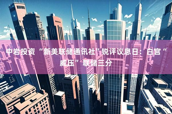 中岩投资 “新美联储通讯社”锐评议息日：白宫“威压” 联储三分