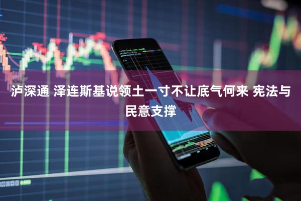 泸深通 泽连斯基说领土一寸不让底气何来 宪法与民意支撑
