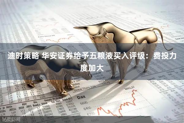 迪时策略 华安证券给予五粮液买入评级：费投力度加大